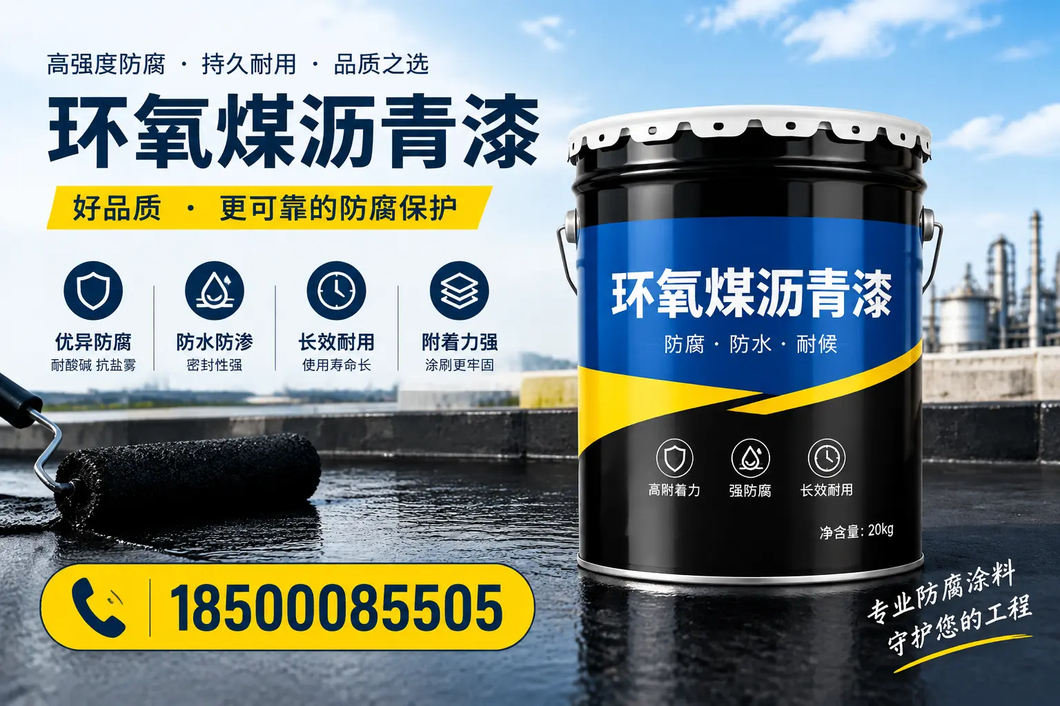 选择环氧煤沥青漆的五大理由，东营客户必知